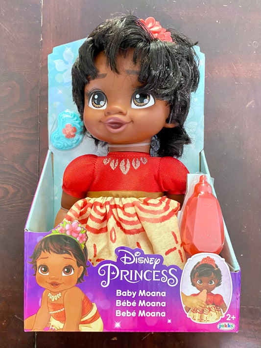Disney Princess Baby MOANA 12" Doll with Tiara, Bottle & Pacifier 21733