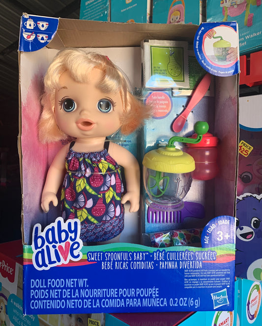 Baby Alive Sweet Spoonfuls Baby Blonde Doll 62660
