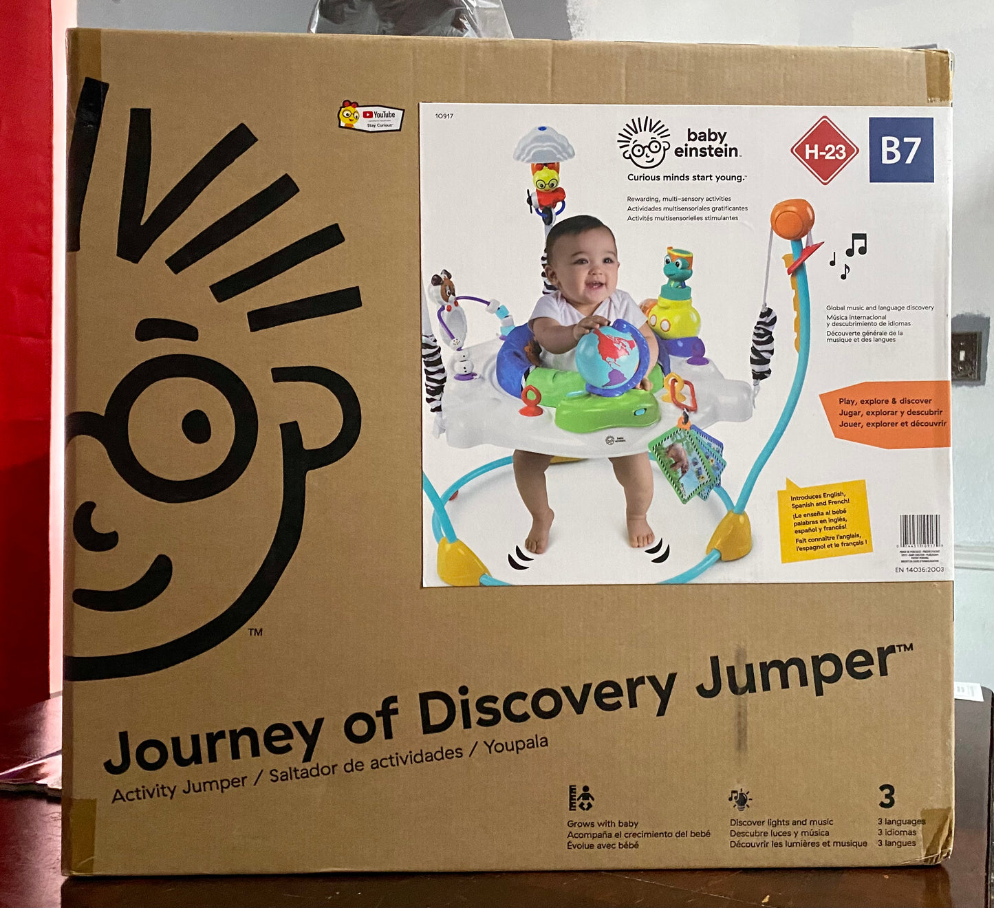 Baby Einstein Journey of Discovery Jumper Activity Center with Lights and Sounds