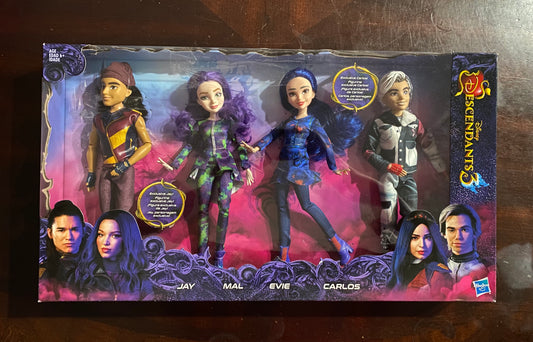 Disney Descendants 3 Isle Of The Lost 4-Pack 12” Doll Collection 85593