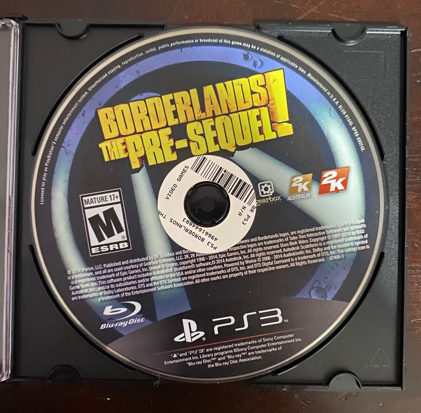 Borderlands The Pre-Sequel! PlayStation 3 PS3 Game 136