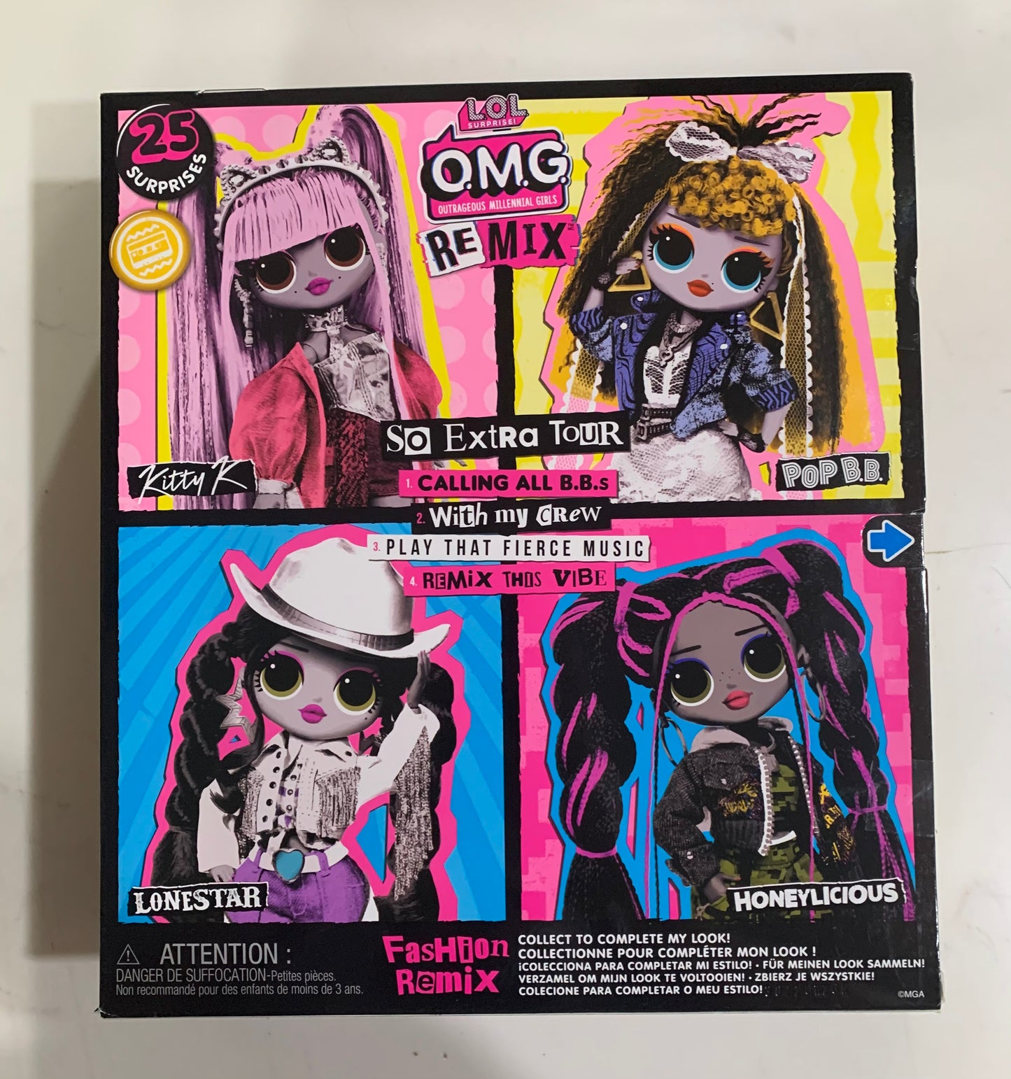 LOL Surprise! OMG Remix Pop B.B. Fashion Doll 25 Surprises