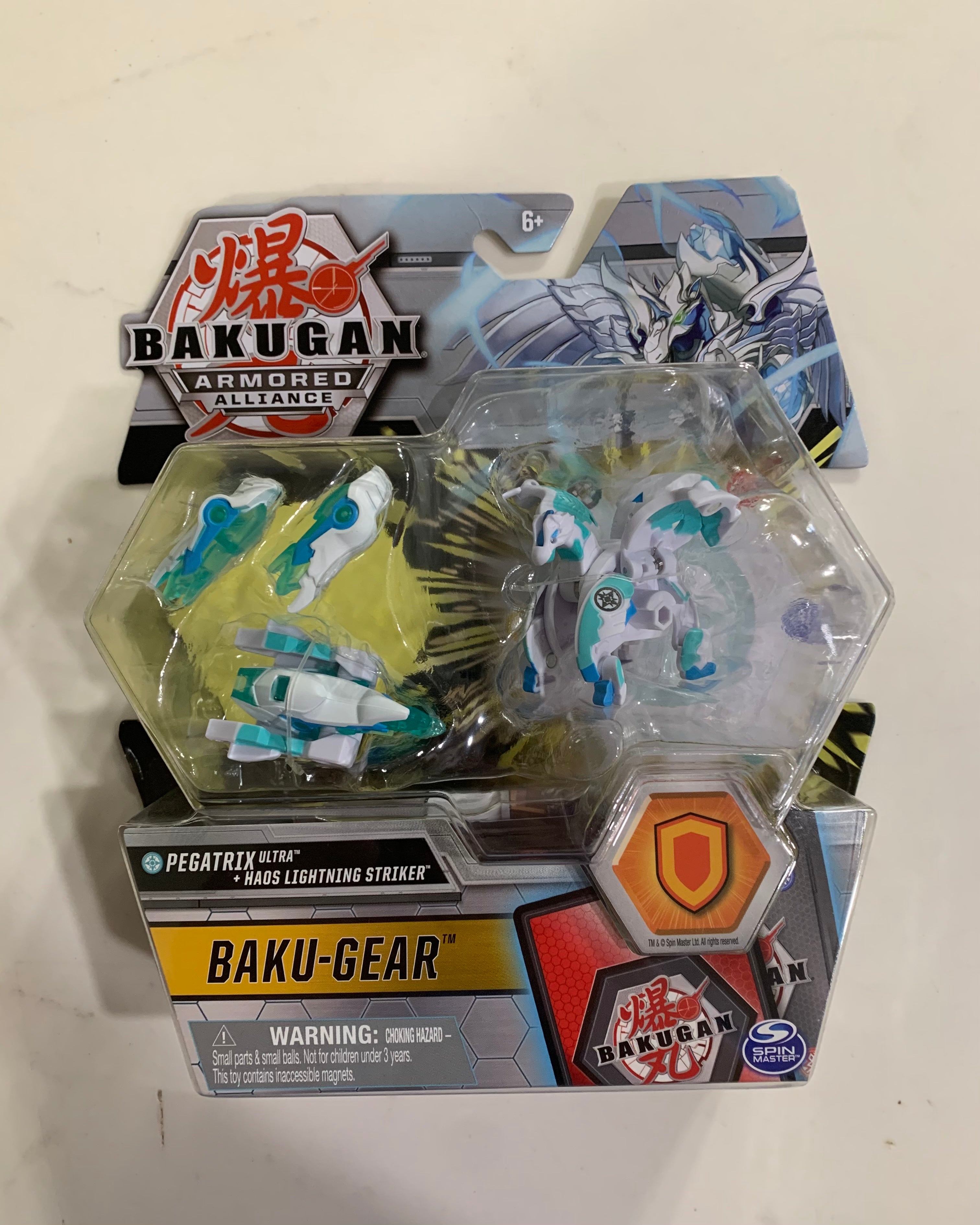 Bakugan Armored Alliance PEGATRIX x GILLATOR Fusion Gate Trainer * White  Dragon