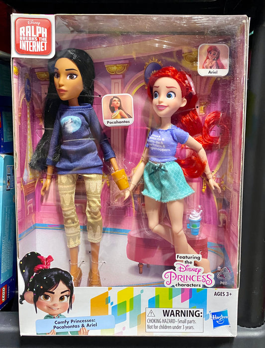Ralph Breaks the Internet Disney Comfy Princesses Pocahontas & Ariel 12" Dolls 85753
