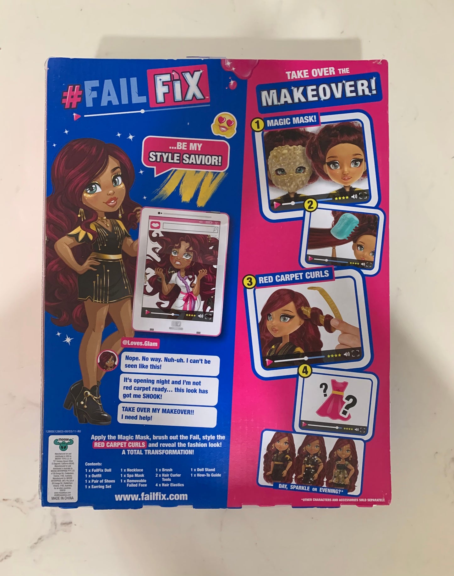 FailFix Loves.Glam Total Makeover Doll 12803