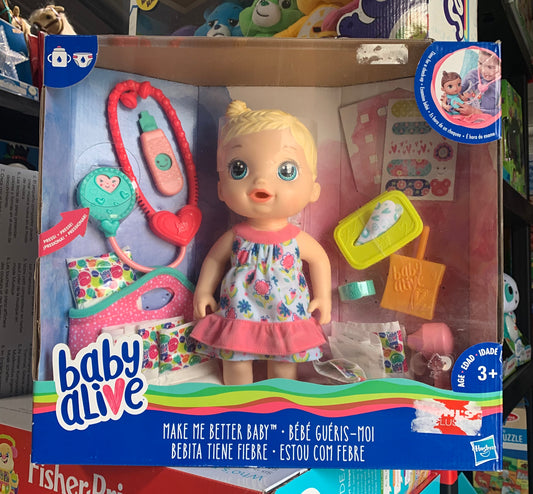 Baby Alive Make Me Feel Better Blonde Doll 68660