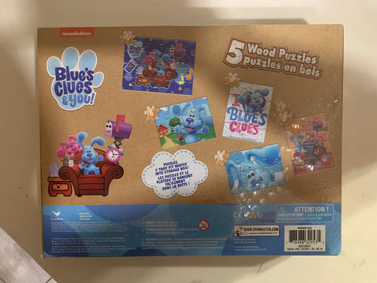 Blue’s Clues & You! 5-Pack Wooden Jigsaw Puzzle Set
