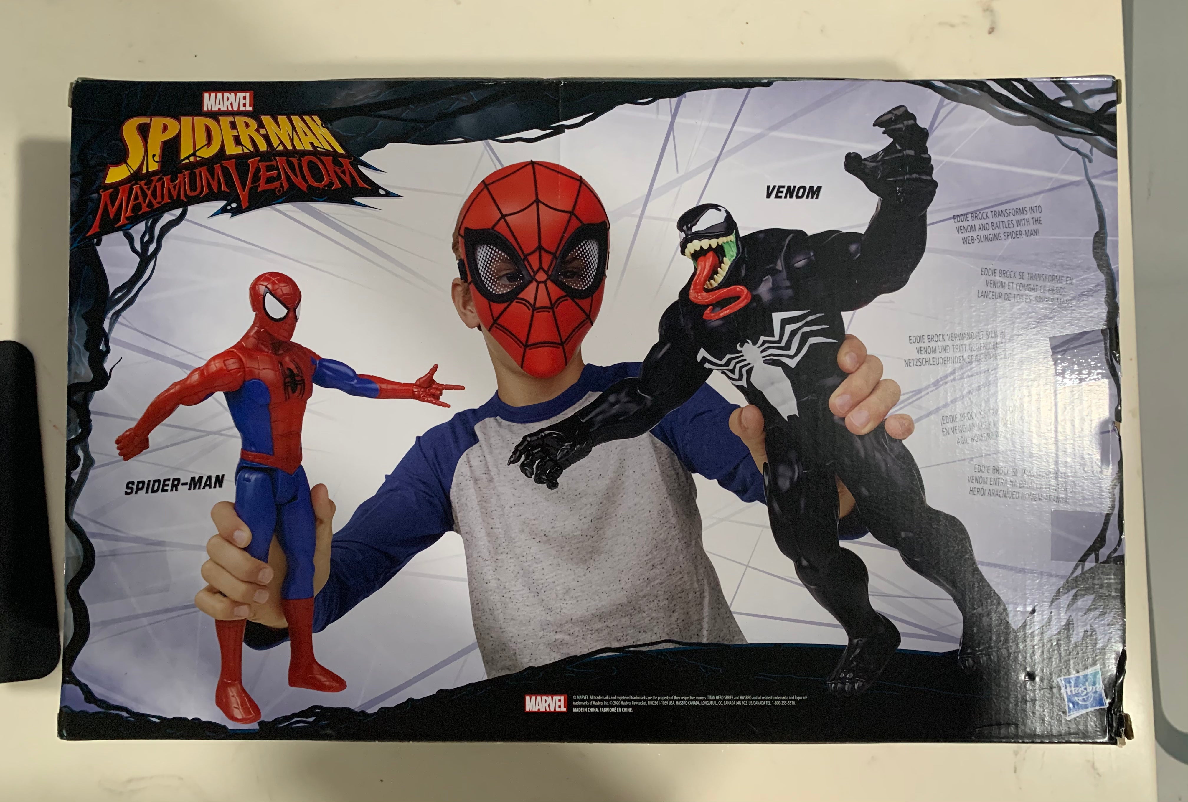 Marvel spider-man – figurine spider-man bend & flex et véhicule