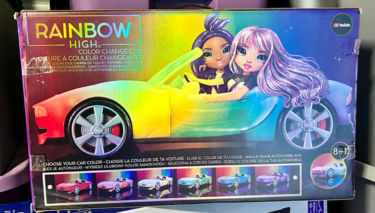 Rainbow High Color Change Light Up Convertible Car 57431