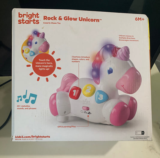 Bright Starts Rock & Glow Unicorn Baby Toy 10307