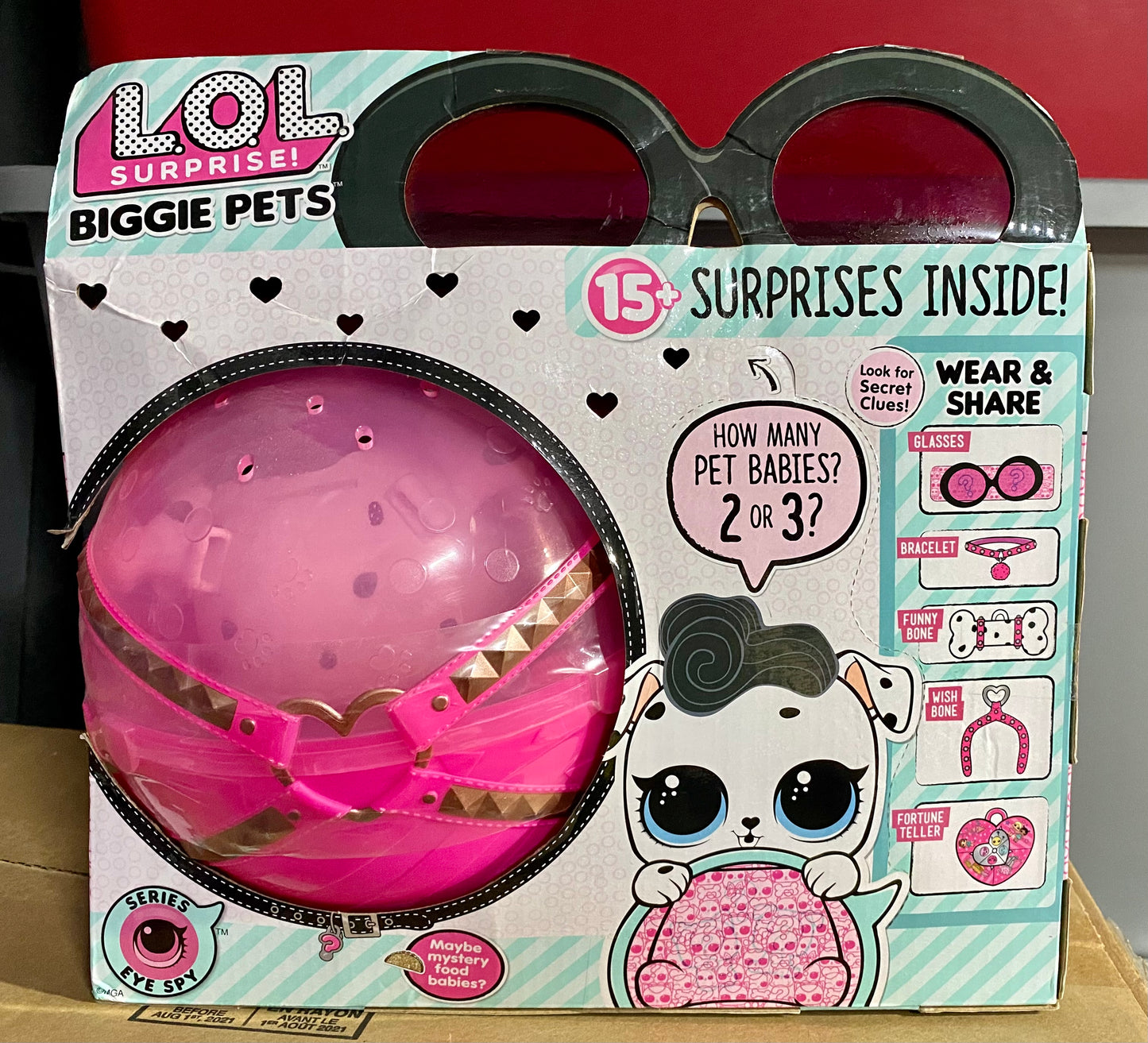 L.O.L. Surprise! Biggie Pets Eye Spy Series Dollmation Dog 55223