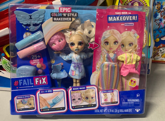 FailFix 2Dreami Epic Color N’ Style Makeover Doll Pack 12808