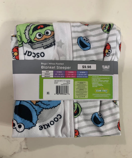 Sesame Street Boys Blanket Sleeper