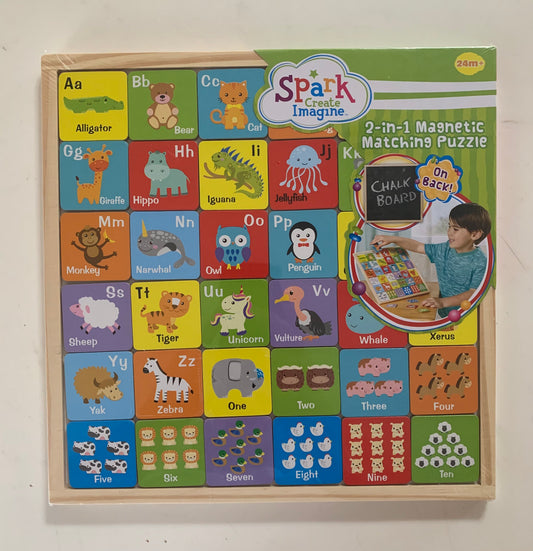 Spark Create Imagine 2-In-1 Magnetic Matching Puzzle